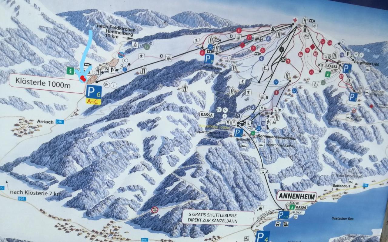 Appartement Vidmar-Wintertraum Arriach ภายนอก รูปภาพ